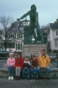Omi and family at Fishermen's Memorial