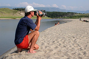 Herb videotaping at Broom Point