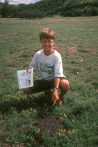 Tom with Bison Scat