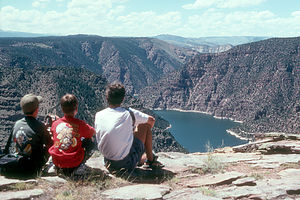 Flaming Gorge view at Visitor Center