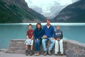 Gaidus Family by Lake Louise