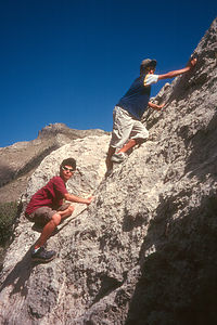 Kid's climbing Rock!