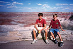 Cranky boys refusing to hike Painted Canyon