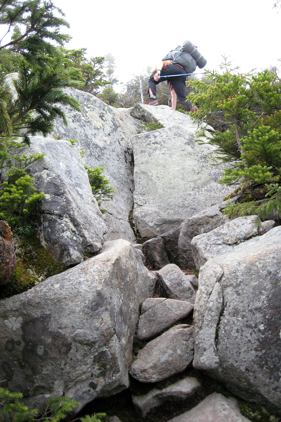 Climbing up to Franconia Ridge