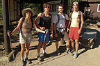Gang at start of Longs Peak Chasm Lake hike