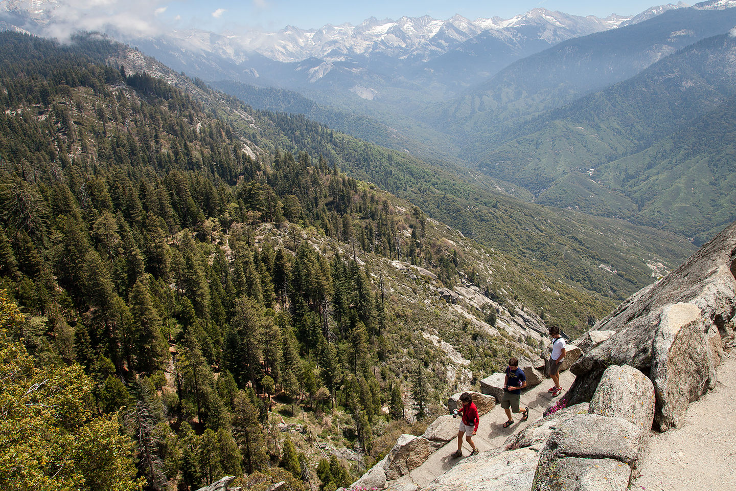 Descent from Moro Rock