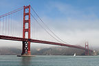 Golden Gate Bridge with Sailboat