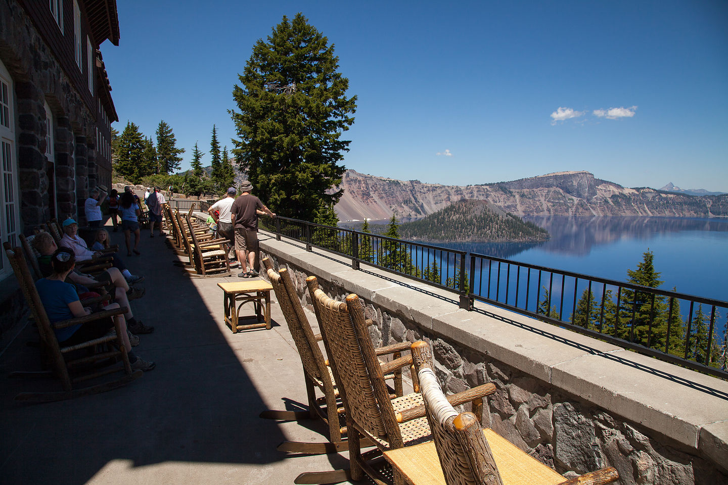 View from Crater Lake Inn Porch