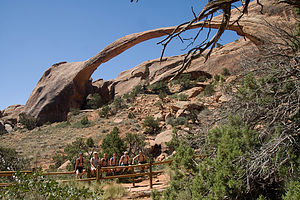 Group Picture in Front of Landscape Arch