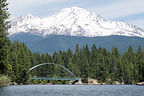 Wagon Creek Bridge with Mount Shasta