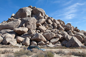 Subaru with Jumbo Rocks