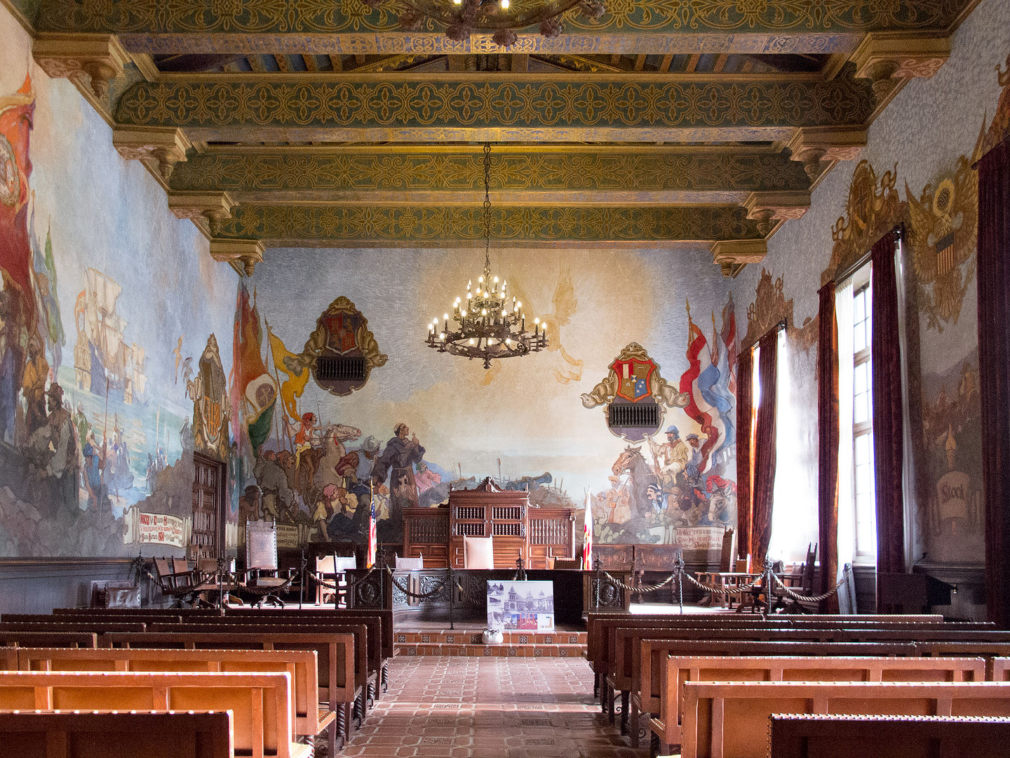 Santa Barbara Courthouse Mural Room Lolo S Extreme Cross