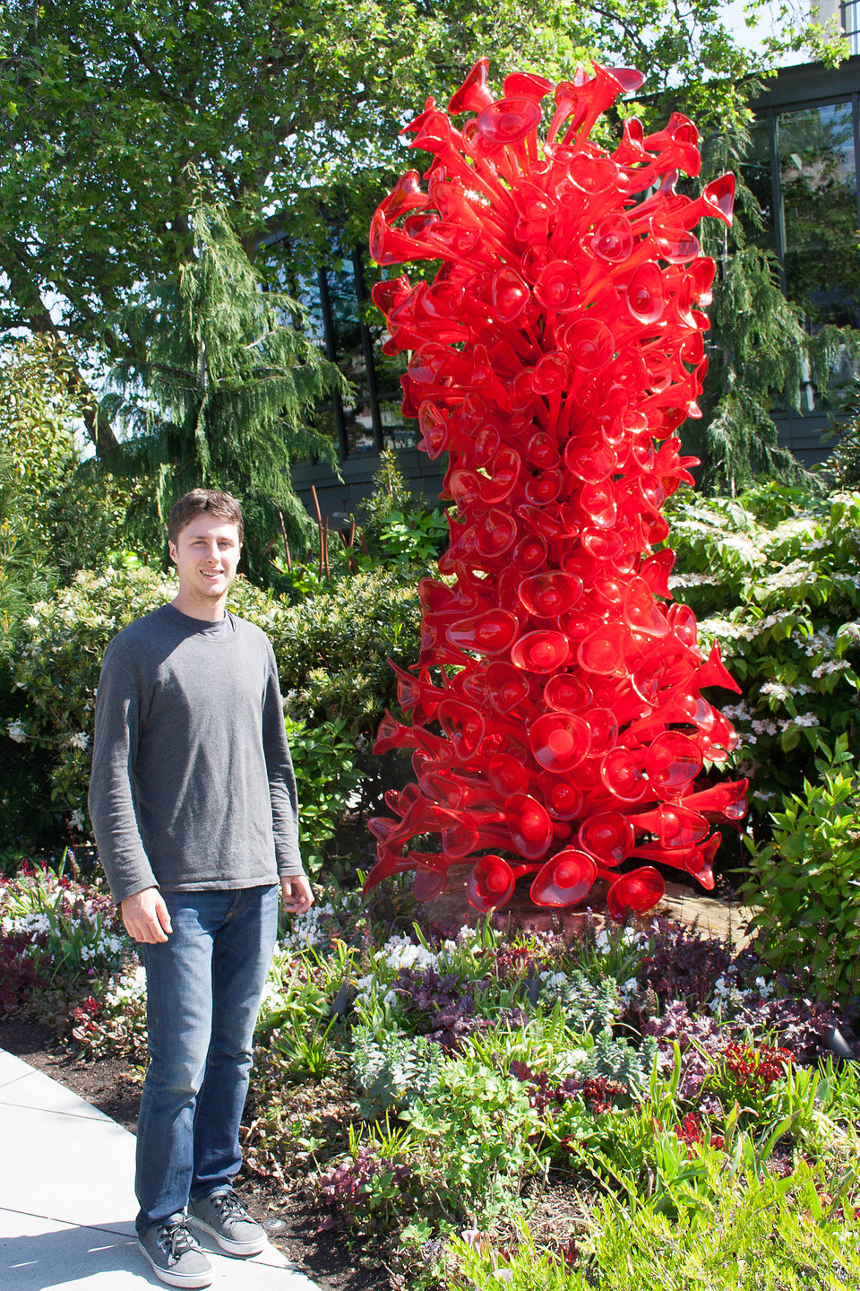 Tom with Chihuly Garden Glass