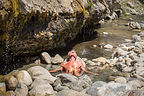 Herb Soaking in Buckeye Hot Springs