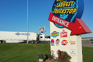 Entrance to Iowa 80 Truck Stop