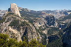 View of Vernal and Nevada Falls from Panorama Trail