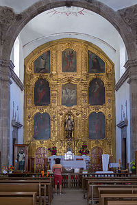 Interior of Mision San Francisco Javier