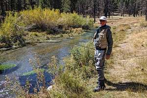 Herb fishing the Owens River