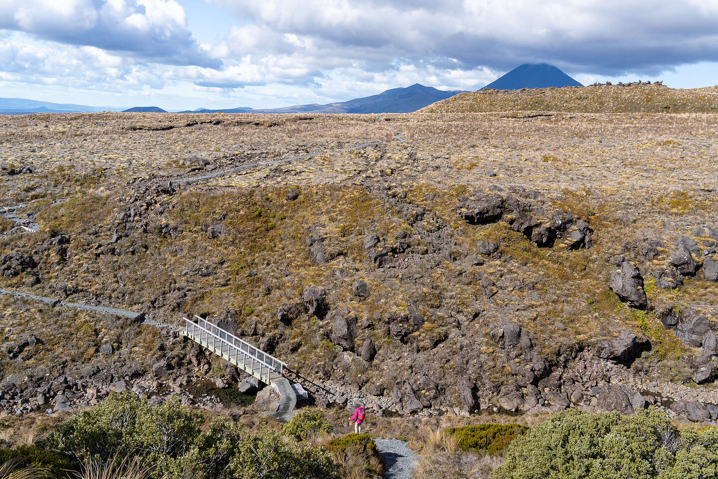 Across the lava fields