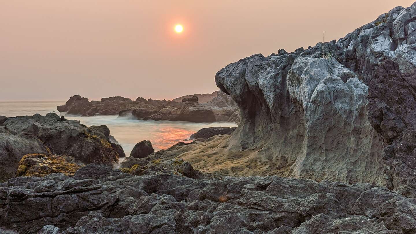 "The Wave" at sunset