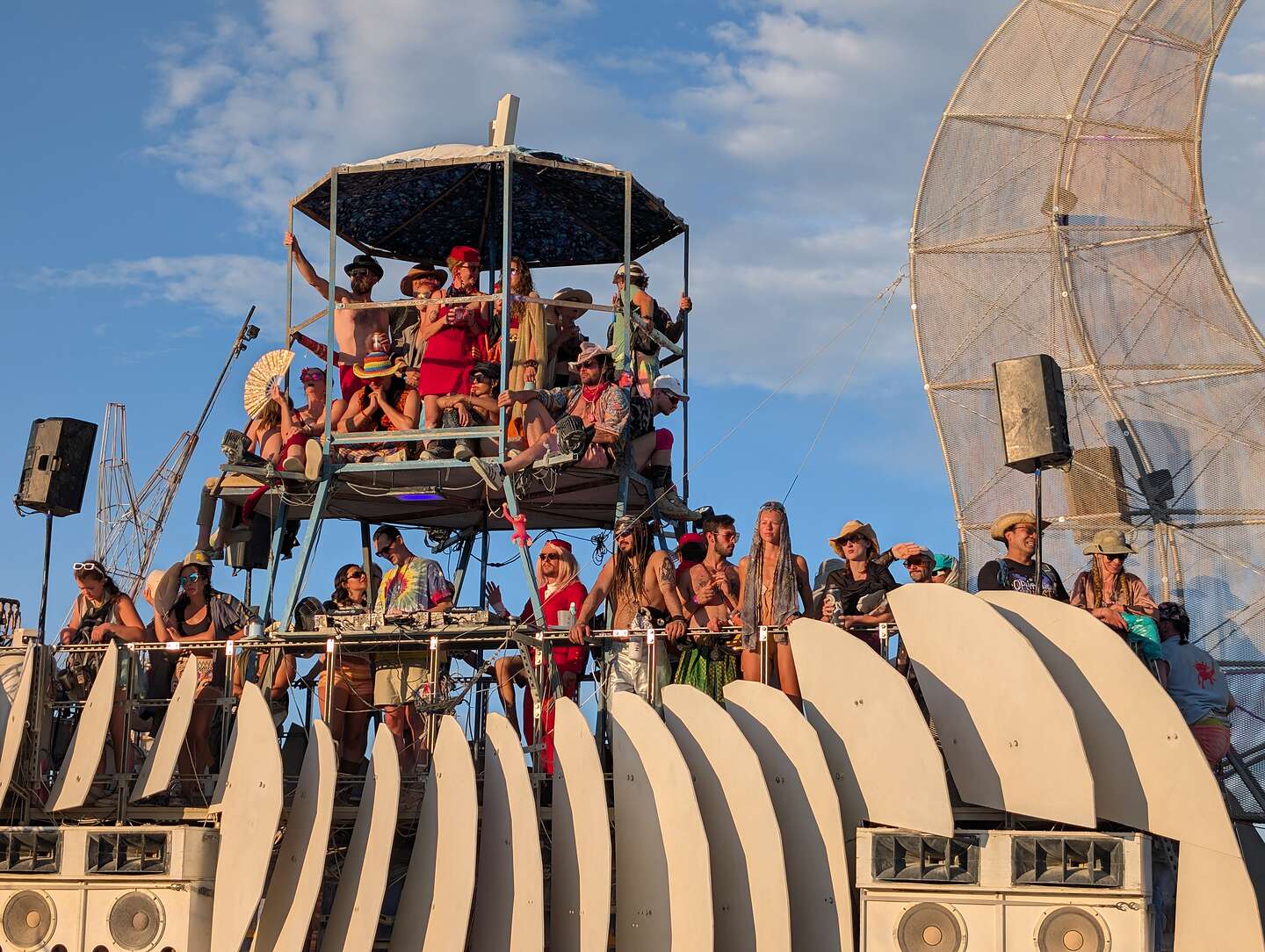 Raucous Crowd seeking wisdom