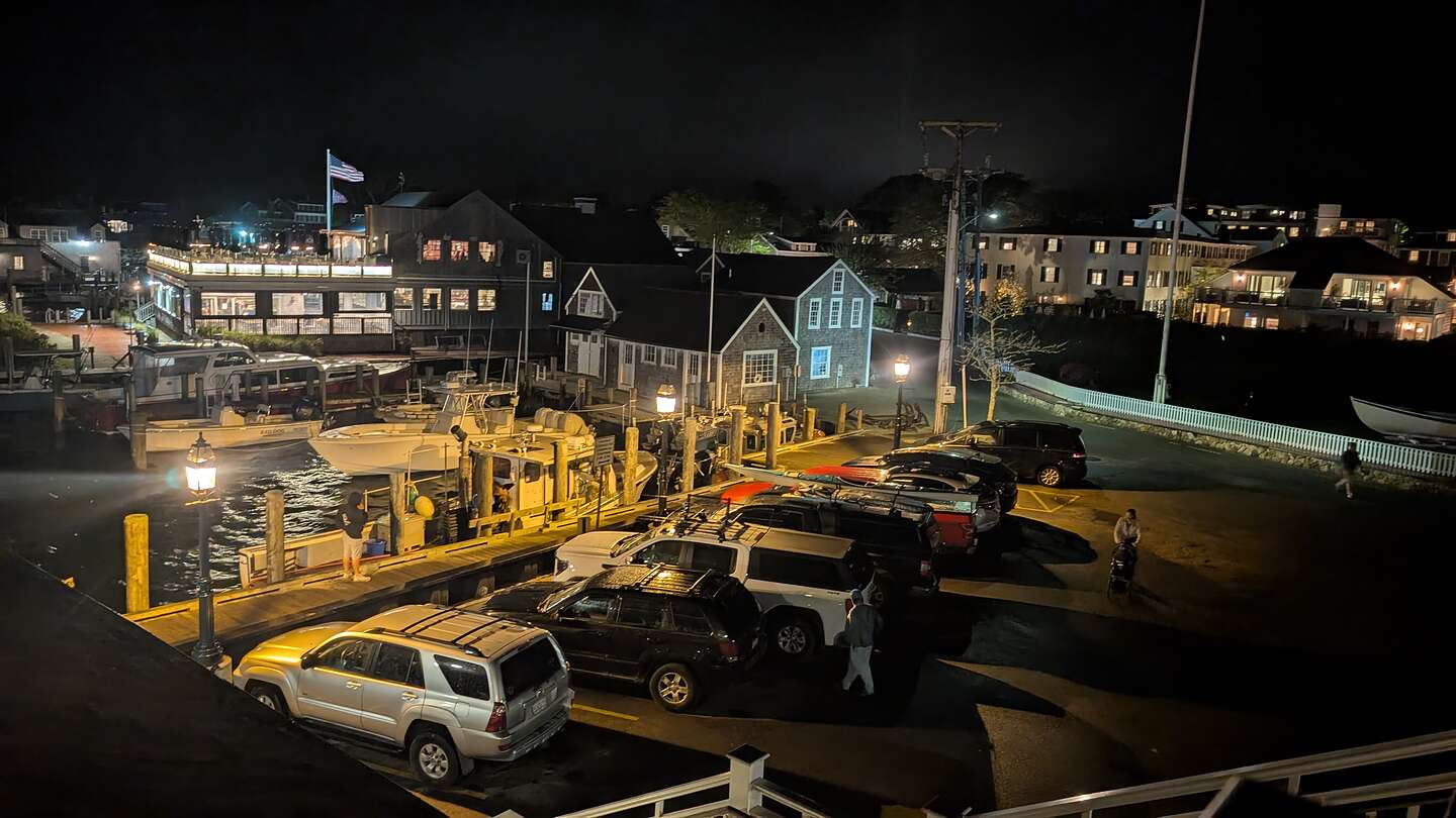 Post-dinner view from atop the Wharf  Post-dinner view from atop the Wharf