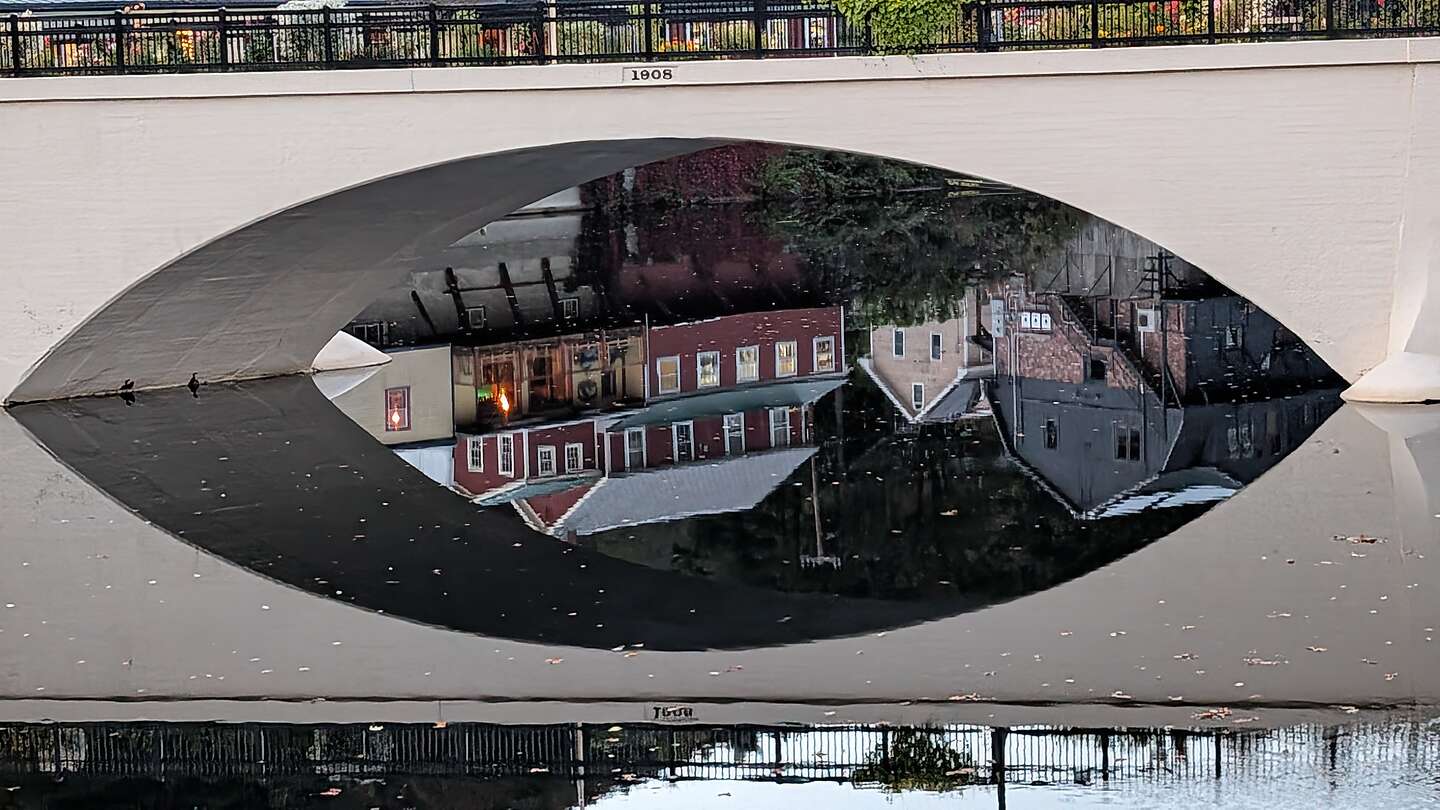 Reflection under the Iron Bridge