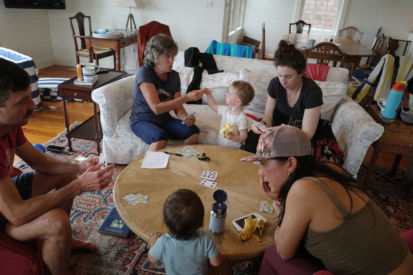 Cards on a rainy day