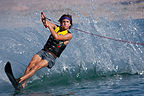 Andrew waterskiing Lake Mead - TJG
