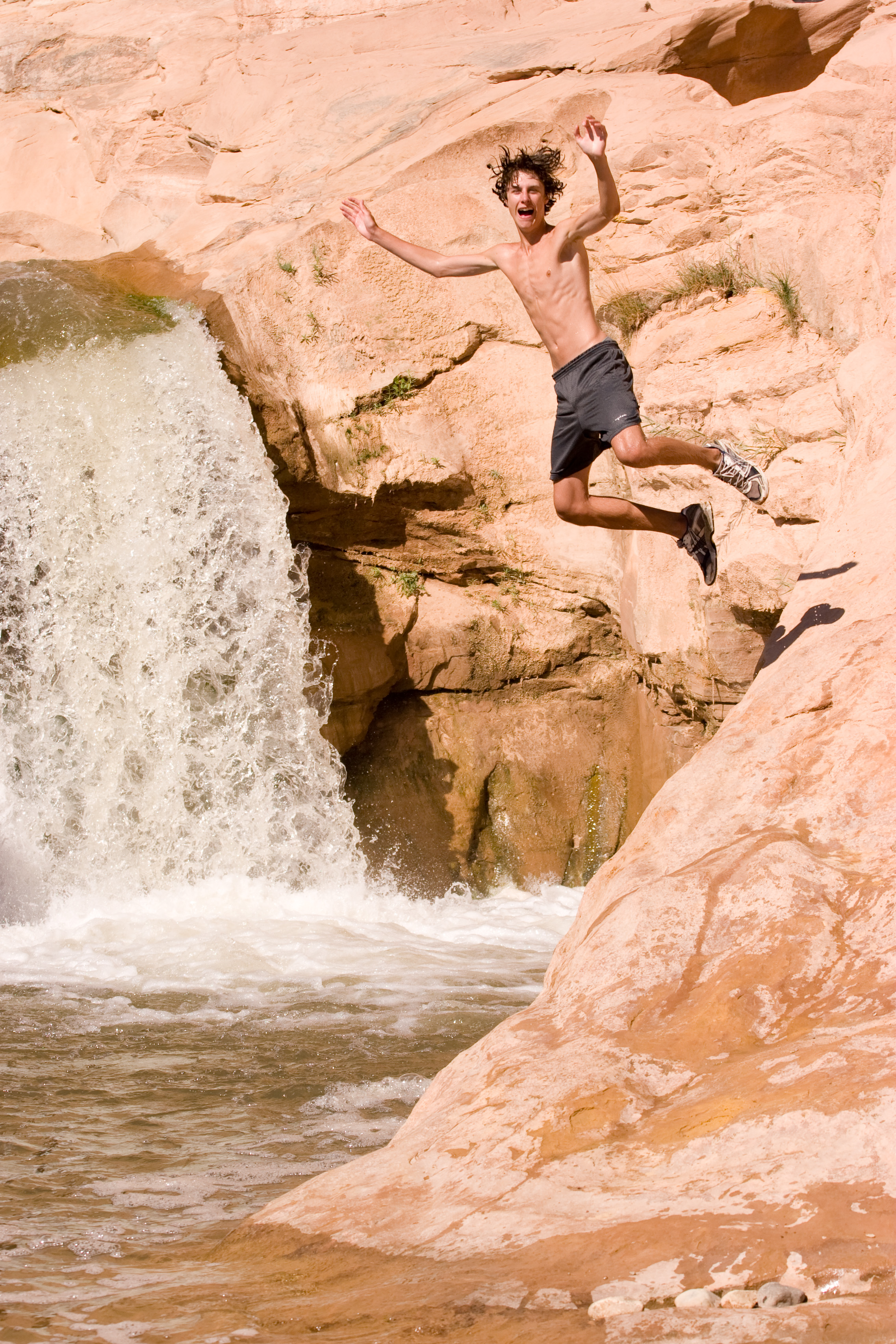 Tom getting waterfall 
