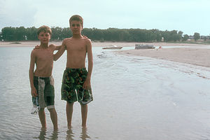 Boys at Lake McConaughy
