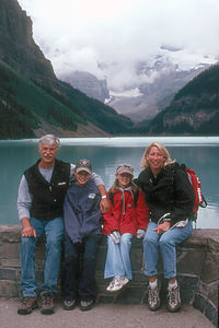 Kalchbrenner Family by Lake Louise