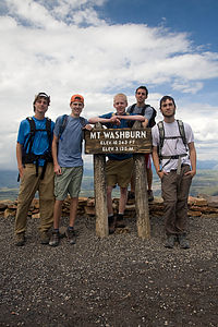 Group Picture on Mount Washburn
