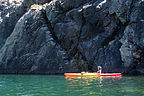 Lolo Kayaking by Castle Lake Granite Wall