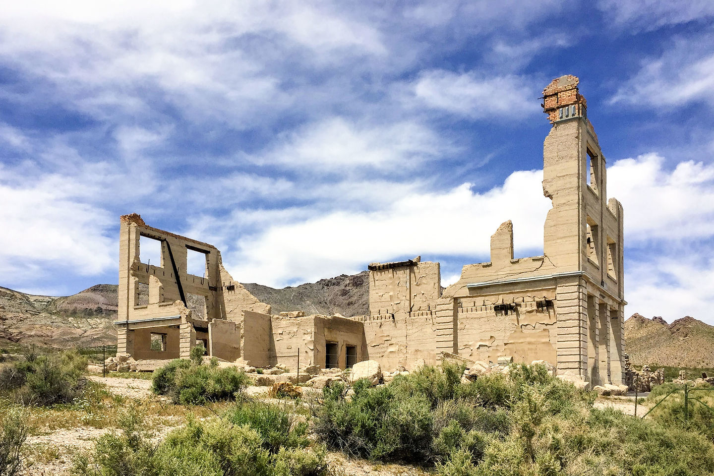 The old Cook Bank of Rhyolite
