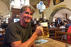 Herb enjoying another beer at the famous Hofbrauhaus