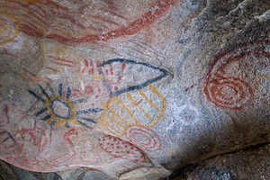 1,000 year old Cochimi cave paintings
