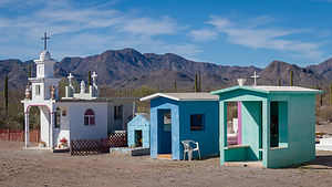 Roadside cemetery on the road to Mulege