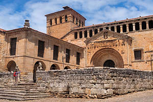 Romanesque Church in village of Santillana del Mar