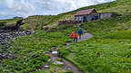 Approaching the Fjöruhúsið Café