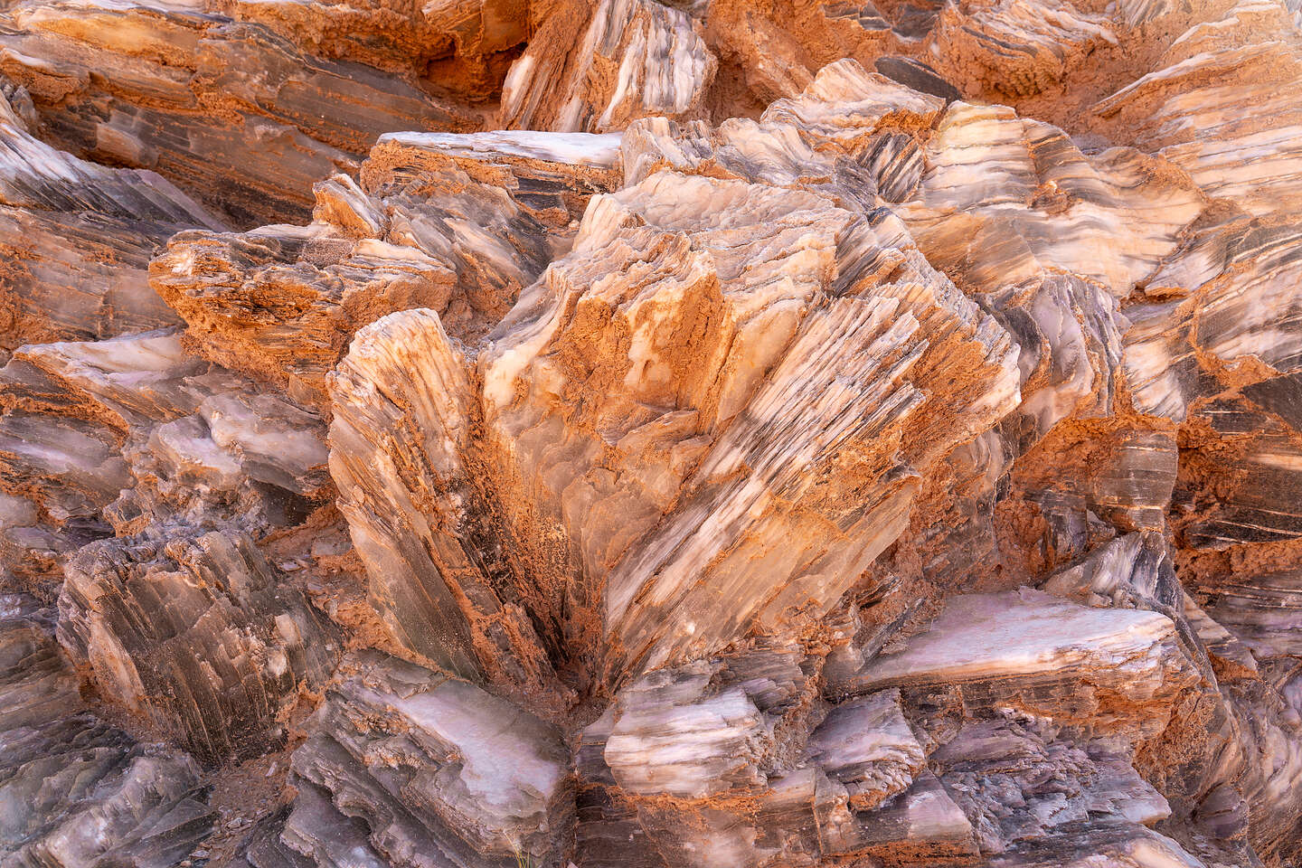 Selenite (Gypsum) crystals on Glass Mountain