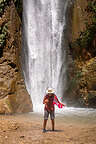 Cooling off in Deer Creek Falls