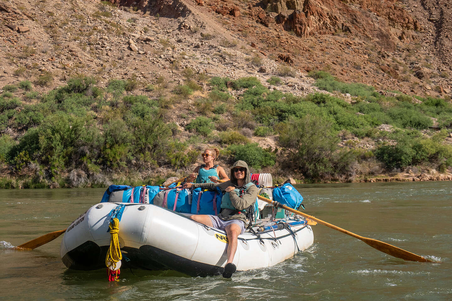 Our assistants now with their own boat