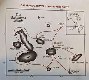Map of our 11-day cruise