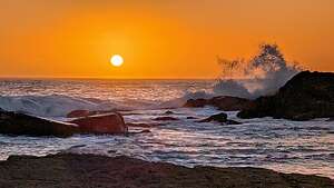 Sunset at Weston Beach