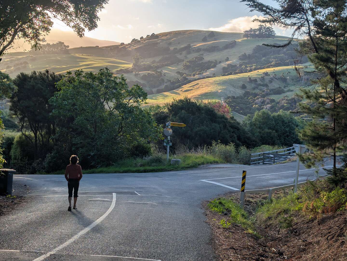 The walk to town